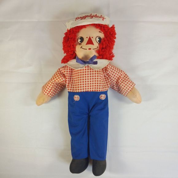 VTG Raggedy Andy Rag Doll 17” Boy Cloth 80s w/Clothes by Johnny Gruelle Applause - Picture 11 of 16